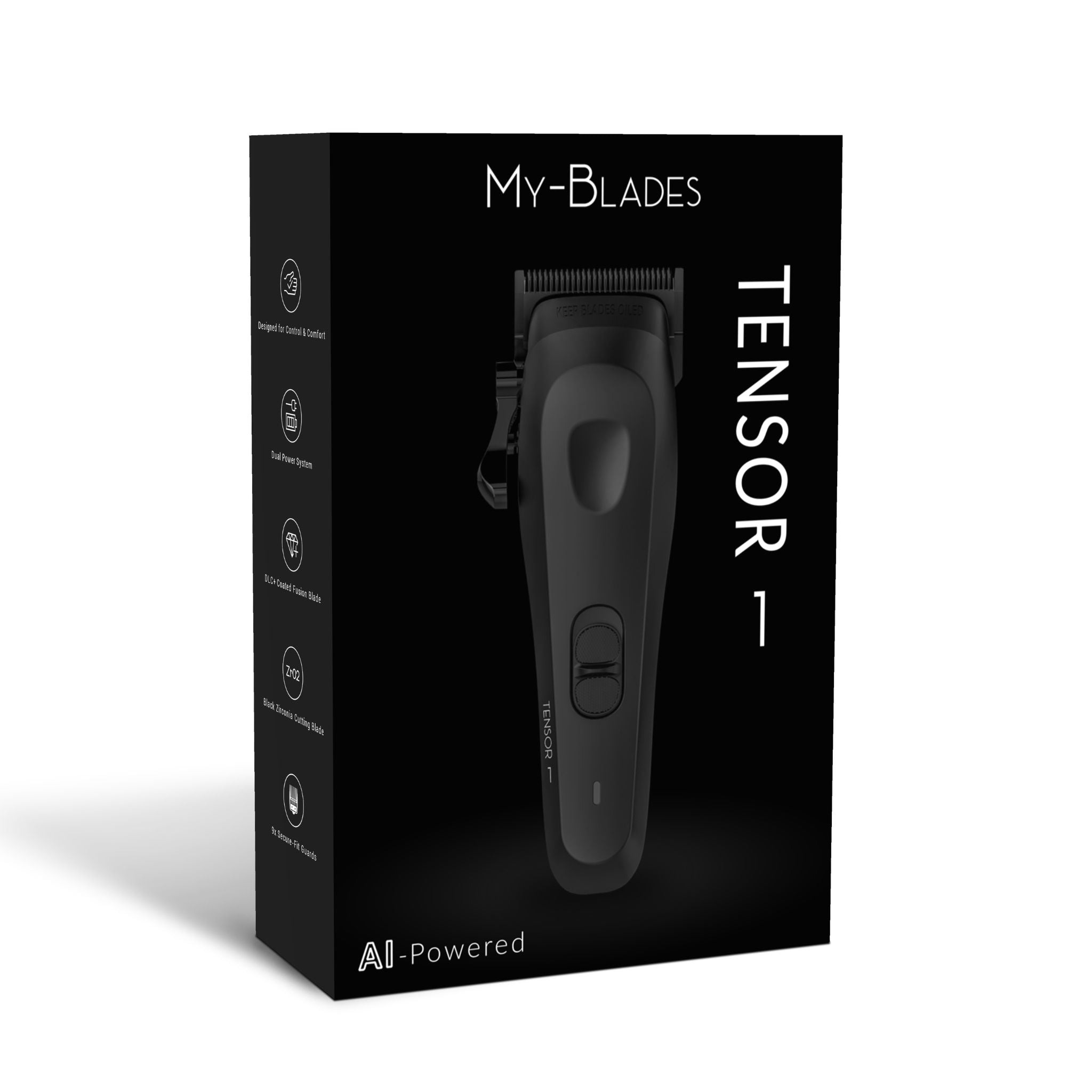 Tensor 1 Black – AI を活用したプロの理髪師 & バリカン